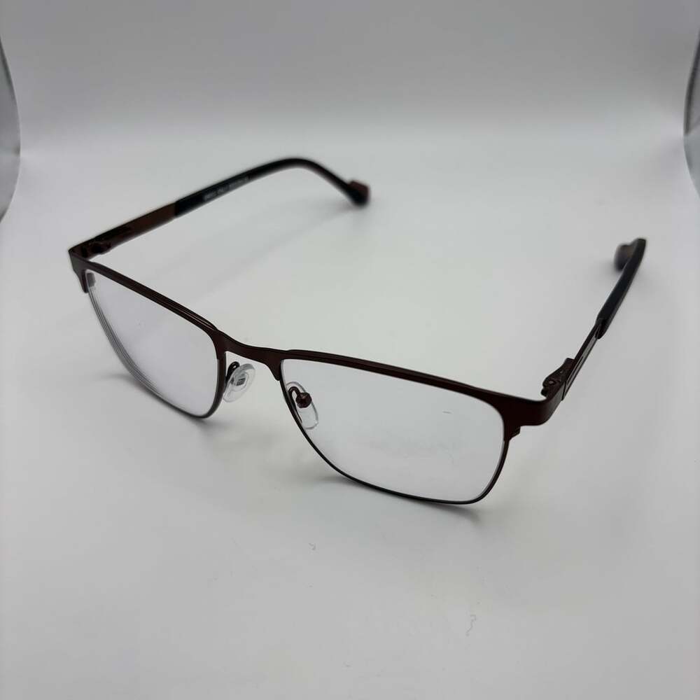 Greg Italy Design 8706 Size 53-18-140 Eyeglasses Frame Brown